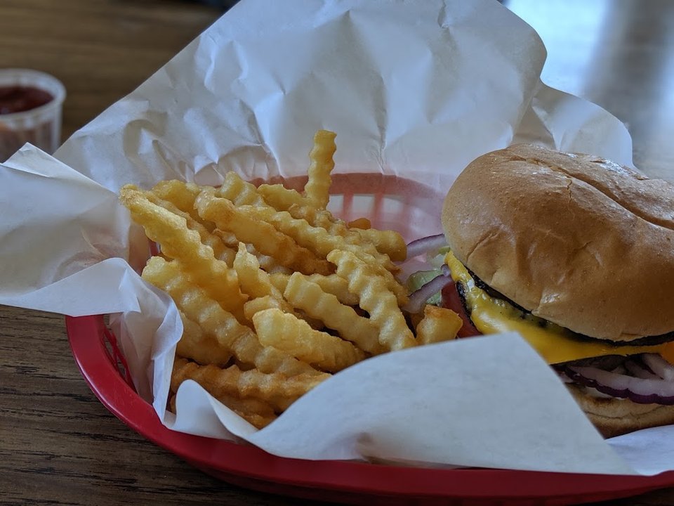 Breakfast and dinner menu with diner favorites.